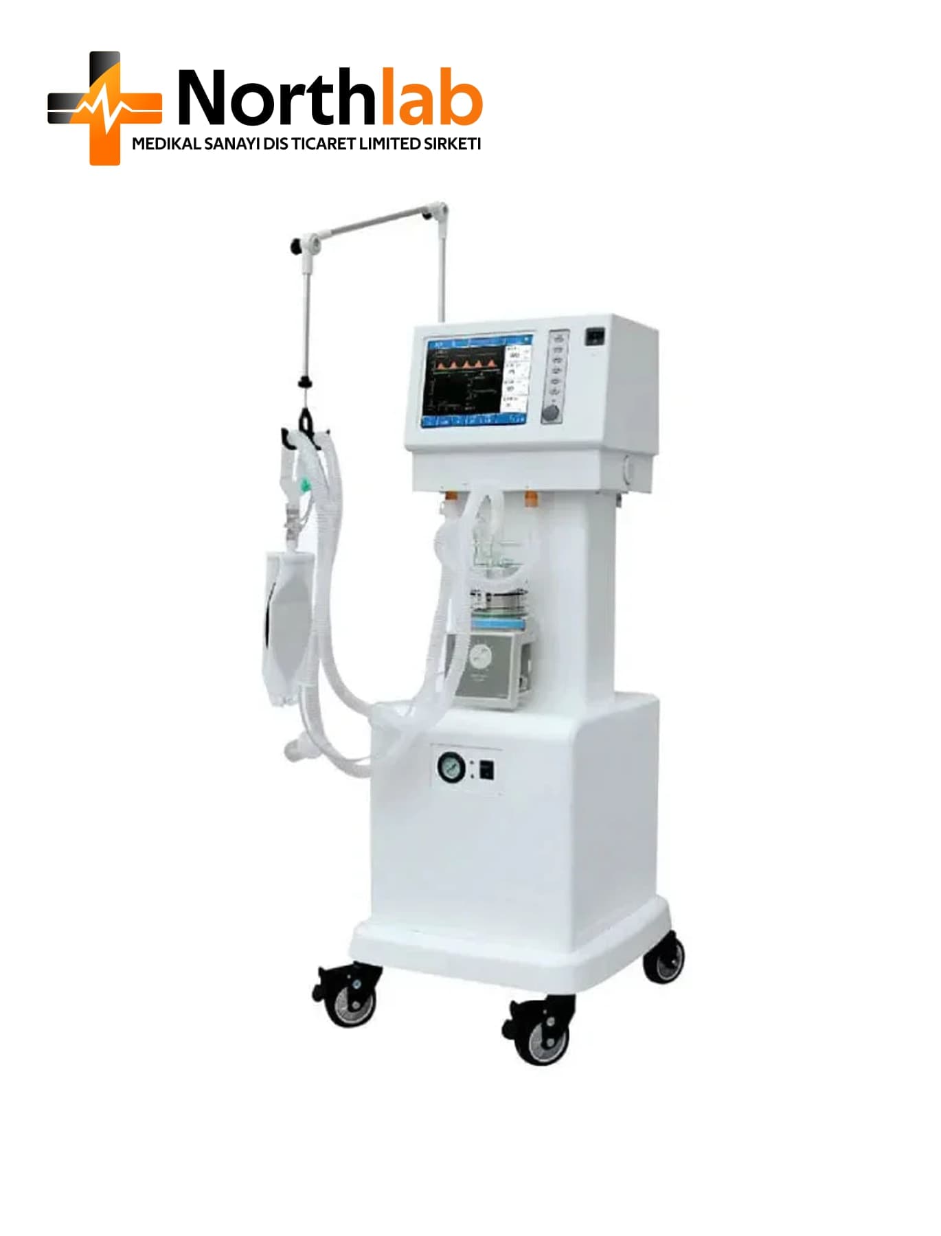 AJ-2208 ICU Ventilator with Air Compressor
