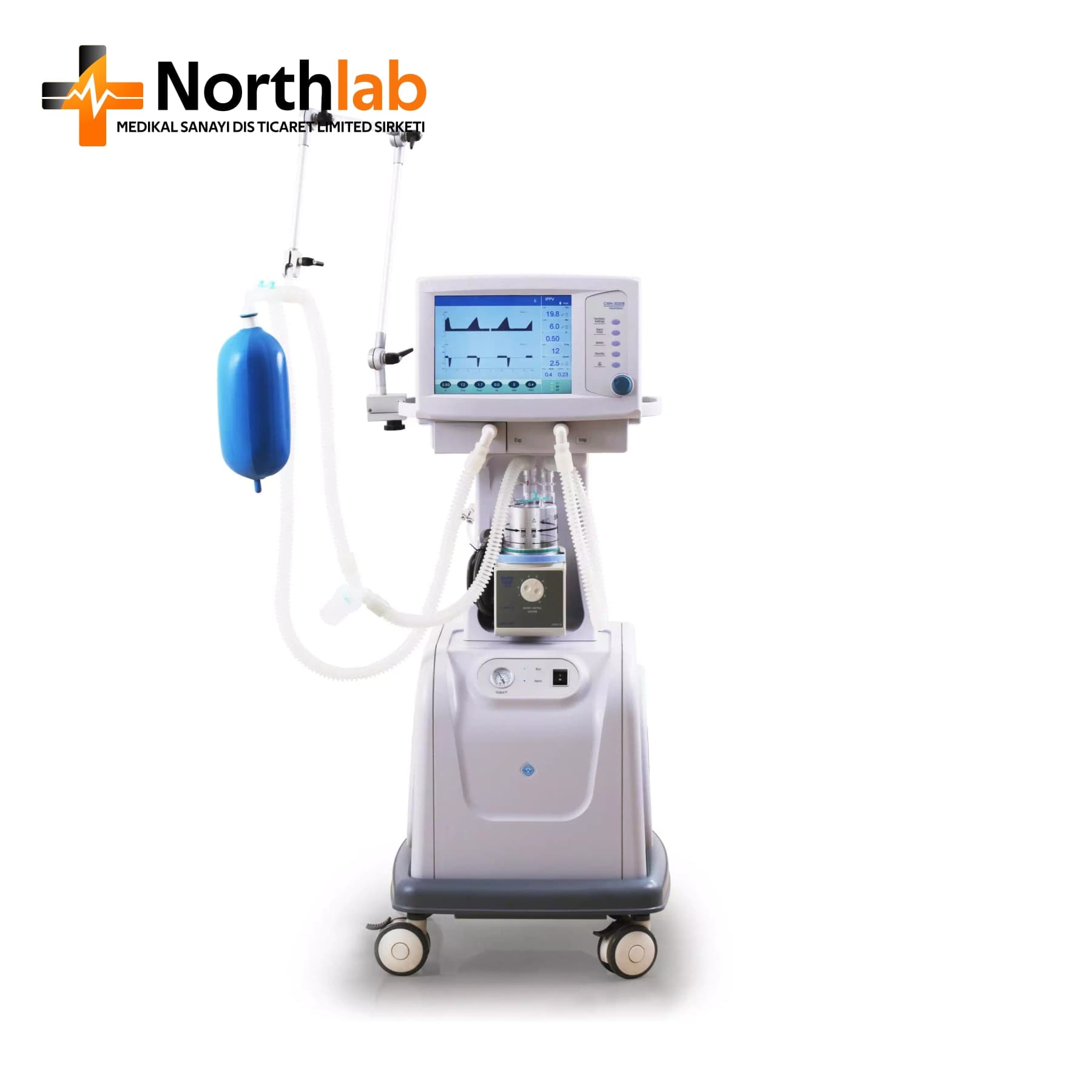 AJ-2208 ICU Ventilator with Air Compressor