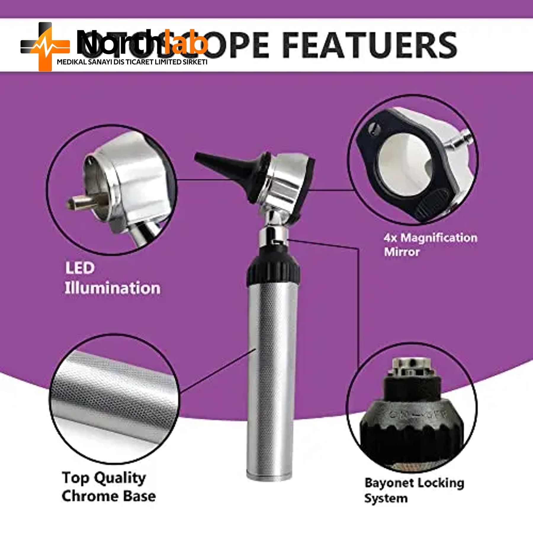 ENT Diagnostic Otoscope Head (Spare)