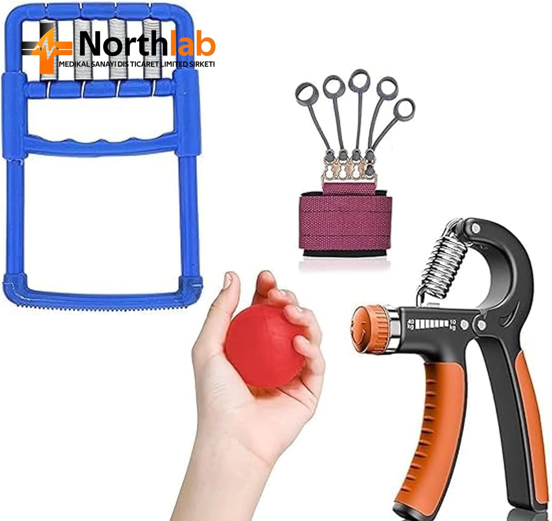 Physiotherapy Hand Exercise Grip Set