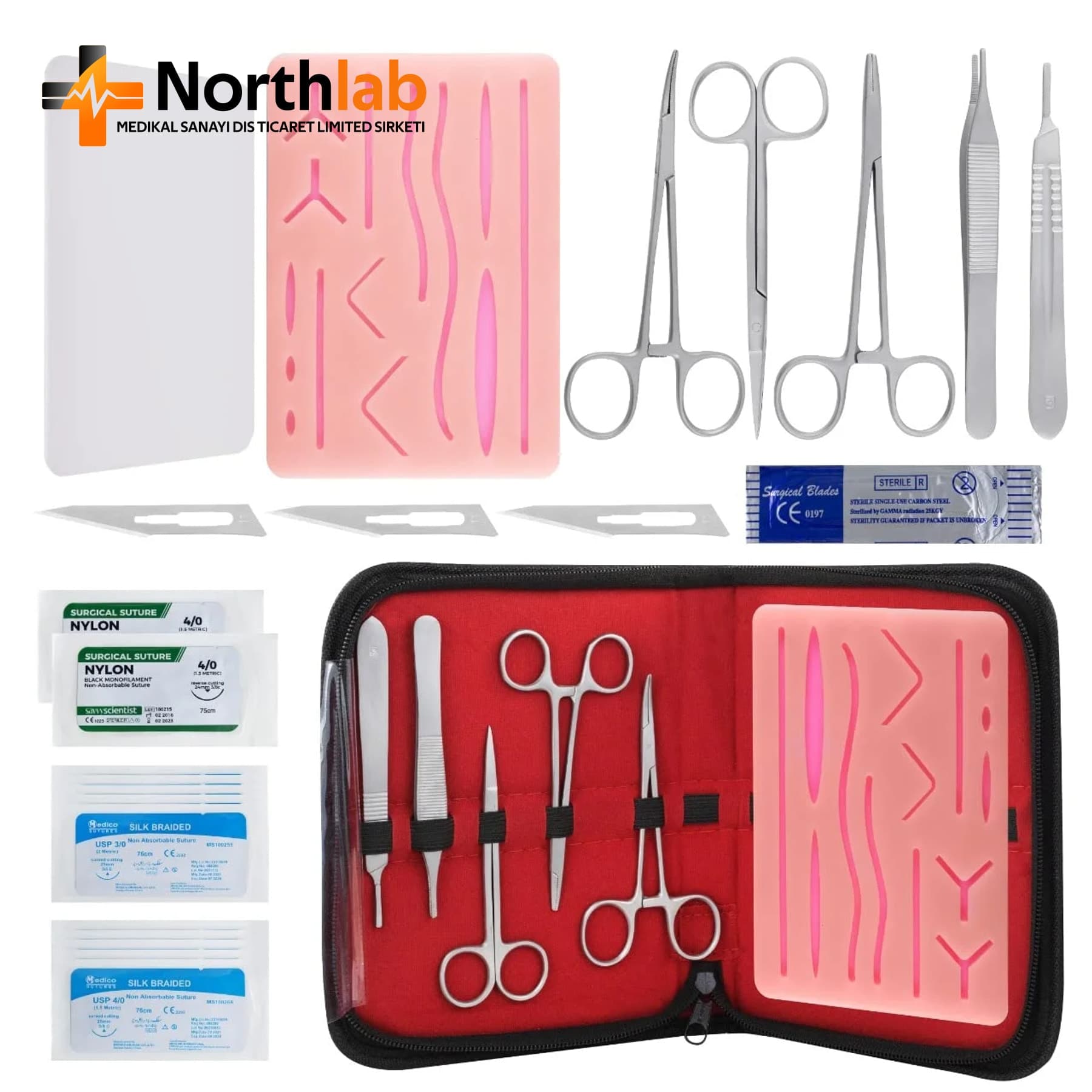 Surgical Suture Practice Skin Pad Sets