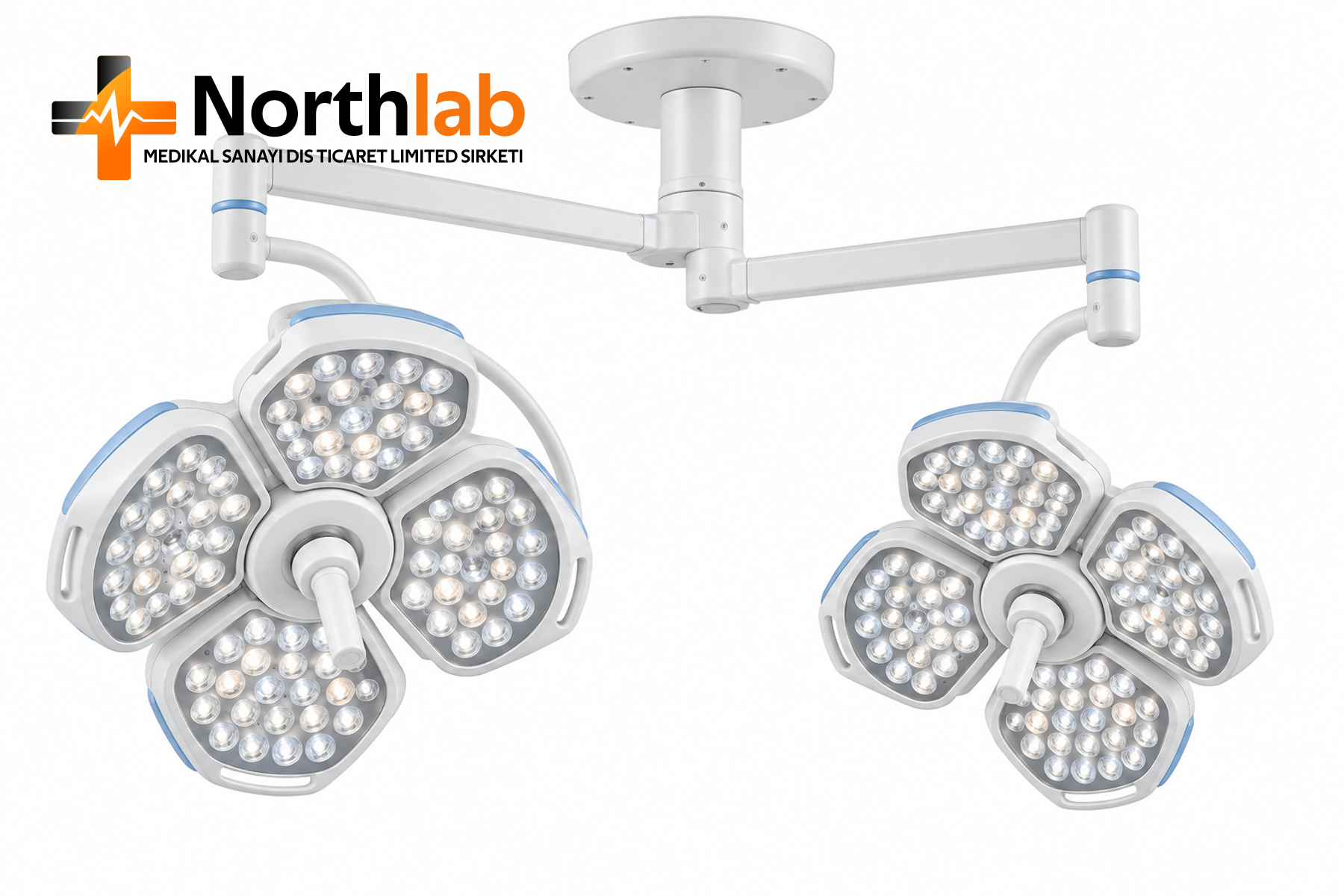 Dual Ceiling Surgical Shadowless Lights