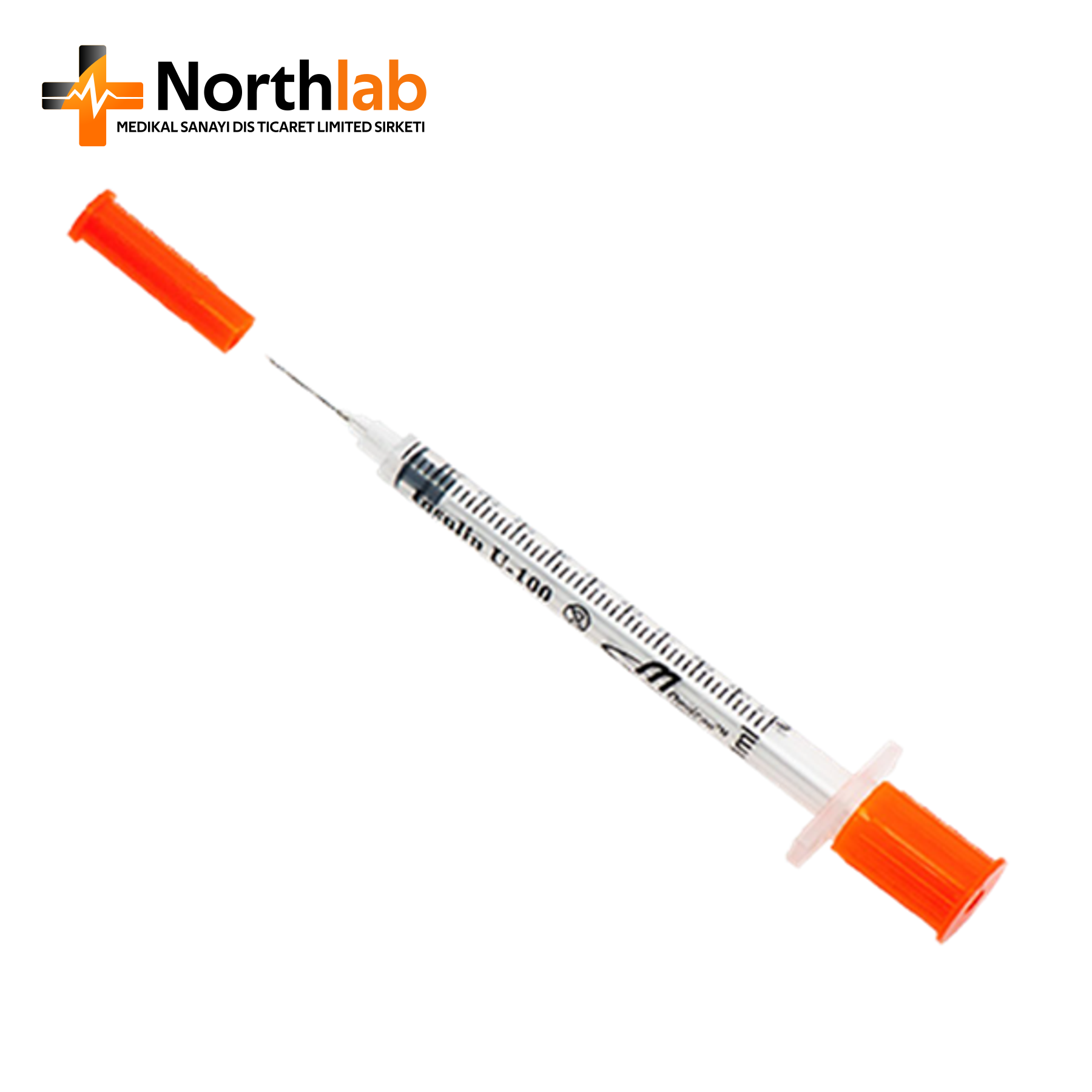 Insulin Syringe 1 ml with Fixed Needle
