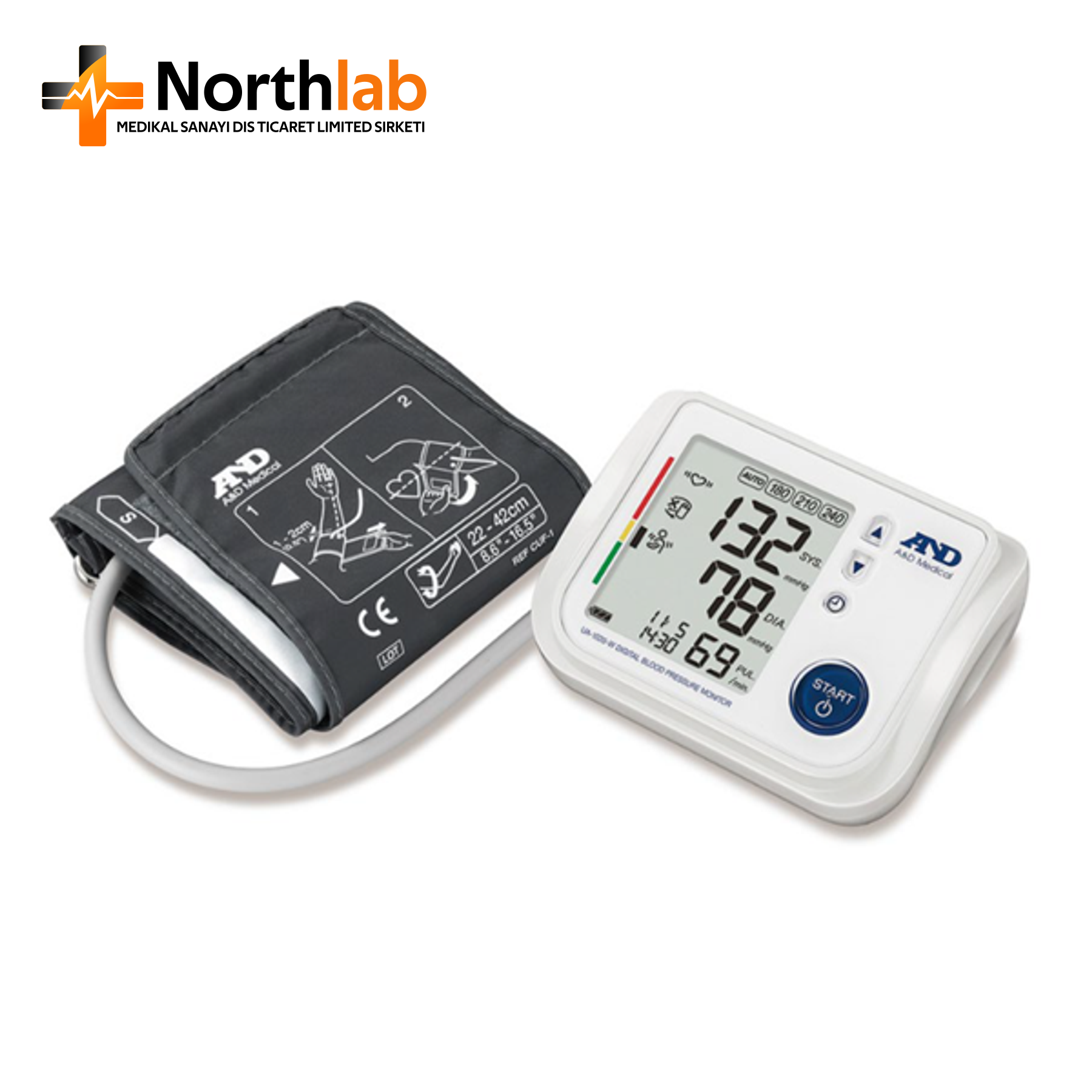UA-1020 Upper Arm Blood Pressure Monitor with AFib Screening and TriCheck